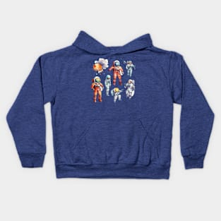 Astronaut Watercolor People Kids Hoodie